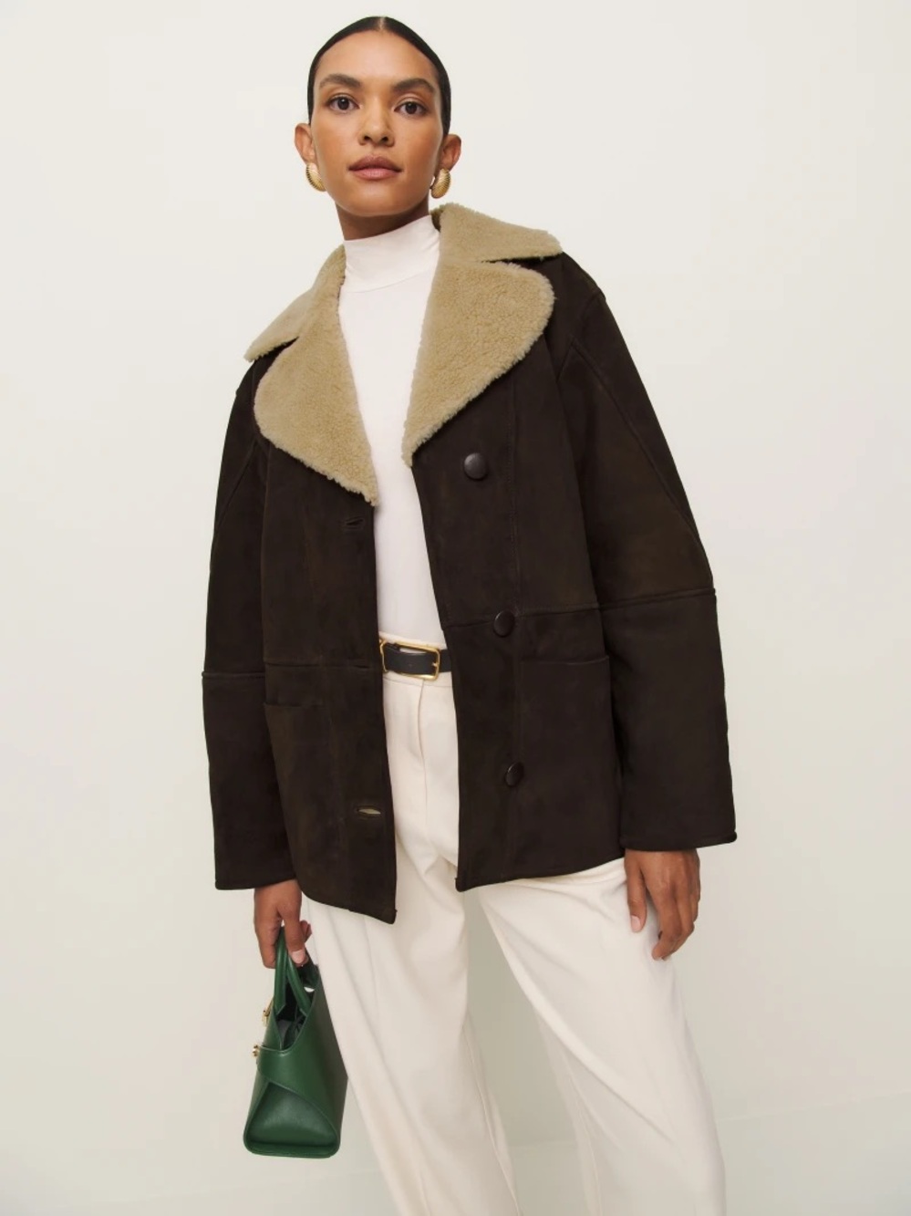Reformation Veda Luca Suede Jacket NWT